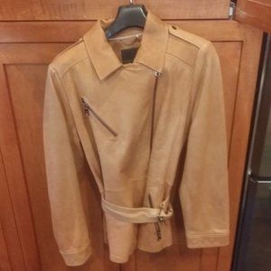 New Banana Republic Leather Jacket Coat Large